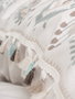 L'essentiel linge de maison Asilo - Brown Juego de Fundas para Edredón Doble Ranforce, Blanco y Marrón